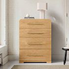 Ava Cerused 4-Drawer Dresser (35")