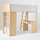 Ziggy Twin Loft Bed w/ Desk &amp; Storage