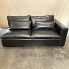 Open Box: Harmony Modular Right Arm 2 Seater Sofa - Sierra Leather Licorice