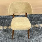 Open Box: Hyde Dining Chair - Performance Distressed Velvet Camel, Cool Walnut