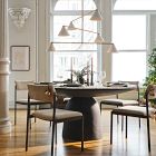 Leona Marble Round Dining Table (48"&ndash;60")