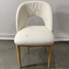 Open Box: Boerum Dining Chair - Performance Twill Alabaster, Blonde