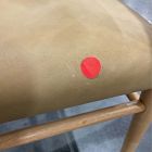 Open Box: Eindhoven Dining Chair - Ludlow Leather Cumin, Blonde