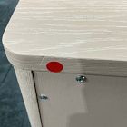 Open Box: Eleanor Wall Bath Storage Cabinet - Pearl, Antique Brass