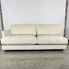 Open Box: Haven Left Arm 2.5 Seater Sofa - Performance Distressed Velvet Sand