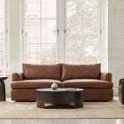 Haven High-Profile Leather Sofa (88"&ndash;114")