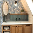 Tempaper Layered Palm Faux Grasscloth Peel &amp; Stick Wallpaper