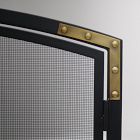 Pilgrim Home Refined Rivet Mesh Fireplace Screen