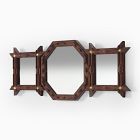 Pierce &amp; Ward 3-Pane Tramp Art Wall Mirror