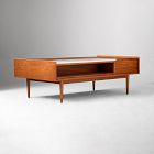Mid-Century Marble Pop-Up Coffee Table (48"&ndash;60")