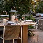 Rattan-Handled Iron Lanterns