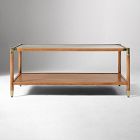 Arnet Solid Wood and Glass Coffee Table (40")