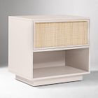 Callahan Solid Wood Rattan Nightstand (24")