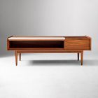 Mid-Century Marble Pop-Up Coffee Table (48"&ndash;60")