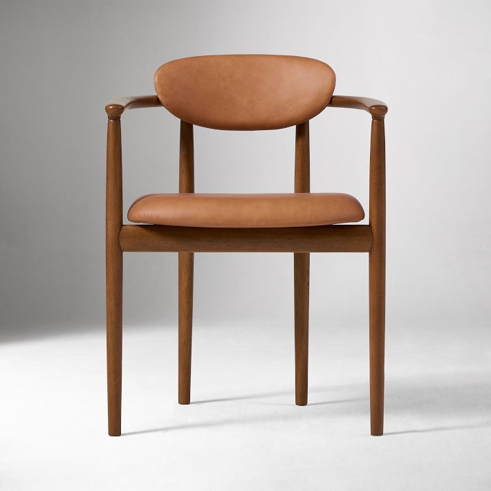 Edison Leather Dining Arm Chair | West Elm