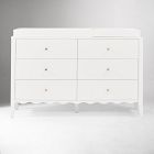 Daisy 6-Drawer Wide Dresser with Removable Topper (55")