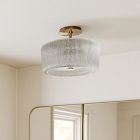 Citrine Glass Flush Mount (14")