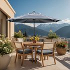 9' Round Outdoor Patio Umbrella - Rustproof Aluminum Tilt Frame