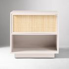 Callahan Solid Wood Rattan Nightstand (24")