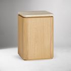 Adhara Square Travertine Side Table (14')