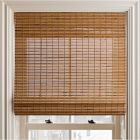 Custom Bamboo Unlined Roman Shade