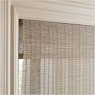 Custom Natural Fine Weave Unlined Roman Shade - Morning Dove