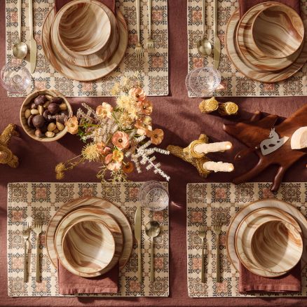 Lone Fox Faux Bois Table