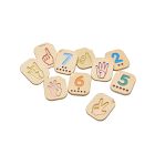 PlanToys ASL Hand Sign Numbers Wooden Learning Blocks