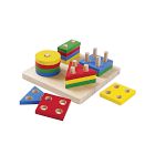 PlanToys Wooden Geometric Sortign Board