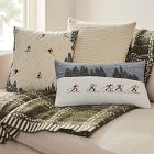 Merino Wool Grid Pillow Cover