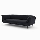 Open Box: Circa Sofa (91") - Twill Black Indigo, Matte Black