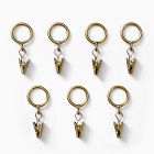 Cafe Clip Curtain Rings (Set of 7)