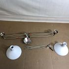Open Box: Juliette Linear 2-Light Chandelier (44") - Champagne Bronze, Ivory