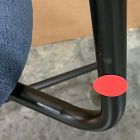 Open Box: Petal Office Chair - Performance Distressed Velvet Ink Blue, Dark Bronze