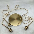 Open Box: Sculptural 3-Light Chandelier, Canopy - Brushed Brass