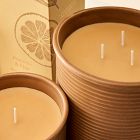 Garden Homescent Triple Wick Candle - Pomelo &amp; Pine