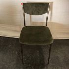 Open Box: Alessio Dining Chair - Deluxe Velvet Juniper, Champagne Bronze