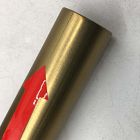 Open Box: Elyse Rounded Adjustable Rod, Single (48"-88") - Antique Brass