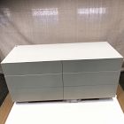 Open Box: Modern 6-Drawer Dresser (54") - White, Pecan