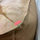 Open Box: Modern Bean Bag Lounger, Large (33"W x 23"H) - Vegan Leather Caramel
