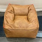 Open Box: Modern Lounger, Large - Vegan Leather Caramel
