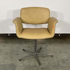 Open Box: Nelson Leather Swivel Office Chair - Ludlow Leather Cumin, Burnished Bronze
