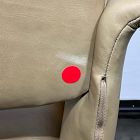 Open Box: Nelson Leather Swivel Office Chair - Ludlow Leather Cumin, Burnished Bronze