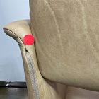 Open Box: Nelson Office Chair - Ludlow Leather Cumin, Burnished Bronze