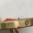 Open Box: Sculptural Glass Pendant Hardwired Canopy Base - Antique Brass