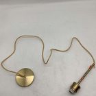 Open Box: Sculptural Glass Pendant Hardwired Canopy Base - Antique Brass