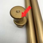 Open Box: Wall-Mounted Adjustable Shower Curtain Rod (50"&ndash;70") - Antique Brass