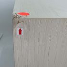 Open Box: Joseph Altuzarra Painted Botanical Nightstand (19"W x 19"H) - Soft Chalk, Champagne Bronze