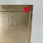 Open Box: Mid-Century Champagne Lacquer Jewelry Box, Tower (13.5"H) - Champagne
