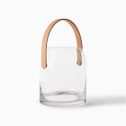 Open Box: Landon Glass & Leather Lantern, Small (7")